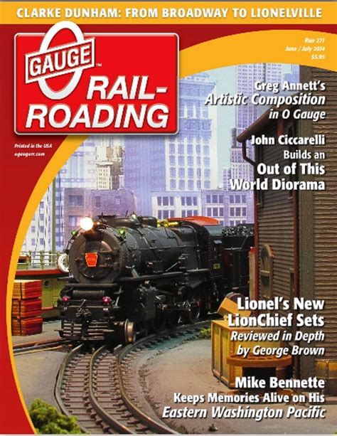 O gauge magazine forums - Classic Toy Trains has been saddled with their narrow subject title, Post War trains, which limits the appeal to a small and now dying group of prospective customers. I find the first 10 to 15 years of CTT magazines of more interest to me for my Post War train interests. O Scale Railroading magazine had a similar small appeal and was wise enough to change their focus to O Gauge Railroading and ... 